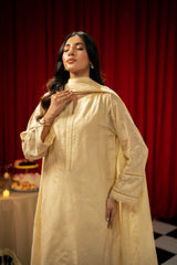 Freesia By Zouj 3 Piece Festive Edit-Sunlit Golden