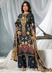 Meerak Unstitiched 3 Piece Winter Collection'2026-Navy Charm