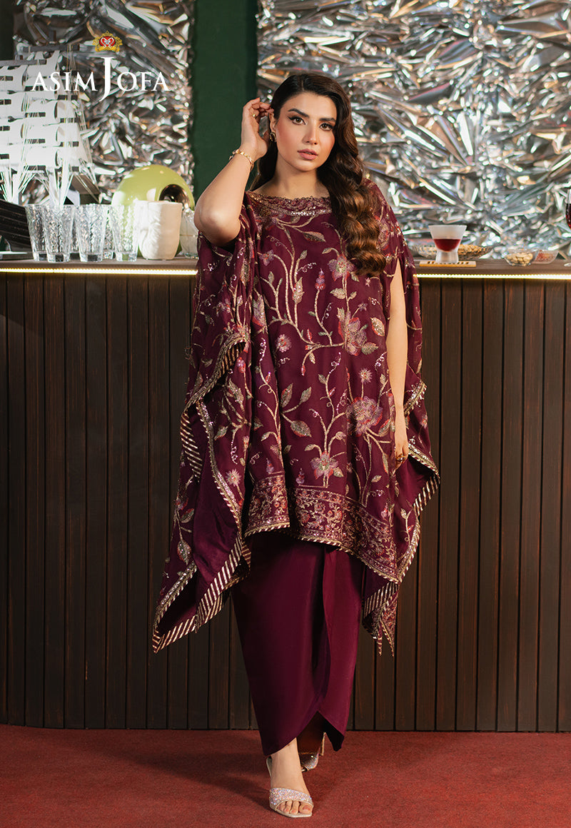 Asim Jofa Premium Festive Ajpf-04 Embroidered Chiffon 2 Pcs