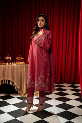 Freesia By Zouj 3 Piece Festive Edit-Magenta Majesty