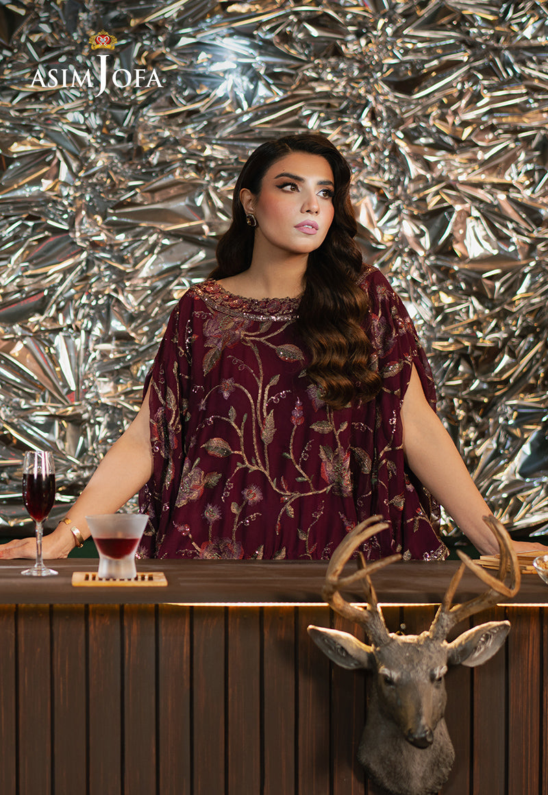 Asim Jofa Premium Festive Ajpf-04 Embroidered Chiffon 2 Pcs