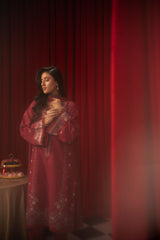 Freesia By Zouj 3 Piece Festive Edit-Magenta Majesty