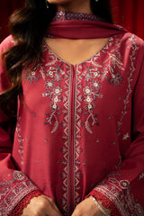 Freesia By Zouj 3 Piece Festive Edit-Magenta Majesty