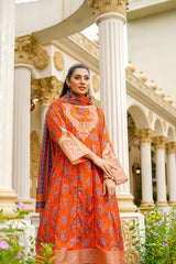 Rang E Gulposh Stitched 3 Piece Lawn Collection'2025-RNG-1215