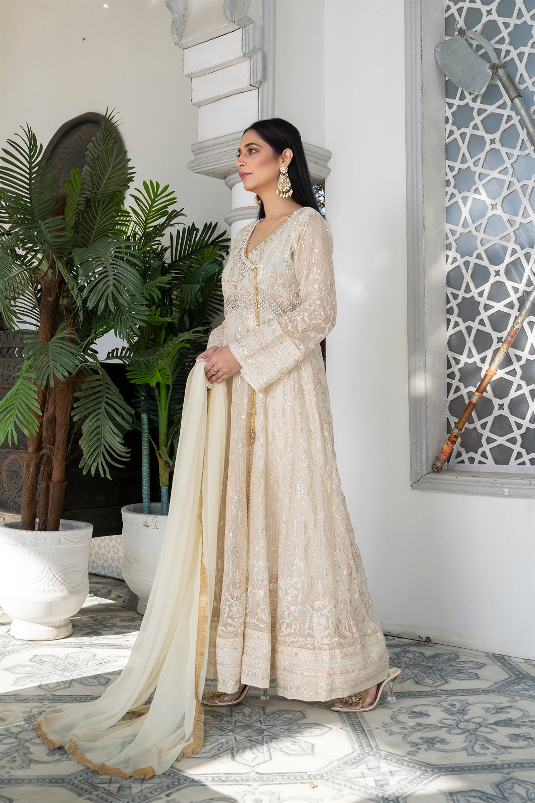 Manahils Stitched Formals Kurti 105