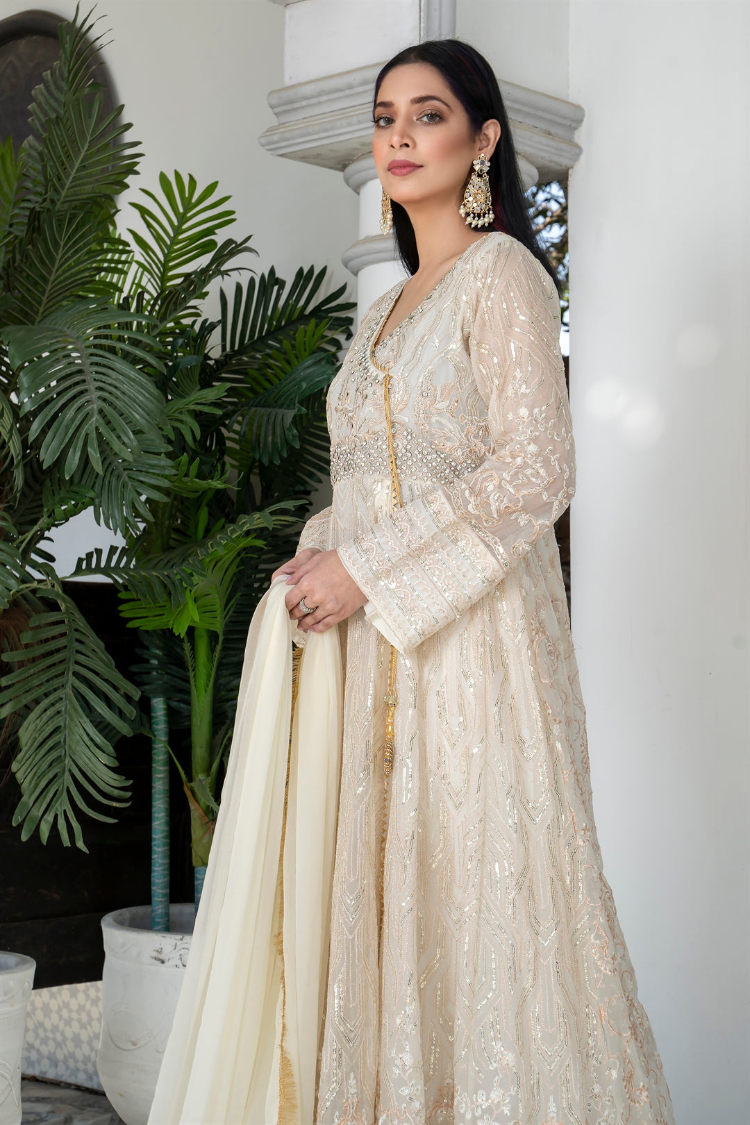 Manahils Stitched Formals Kurti 105