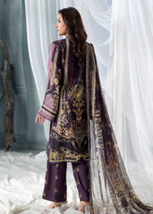Meerak Unstitiched 3 Piece Winter Collection'2026-Royal Plum
