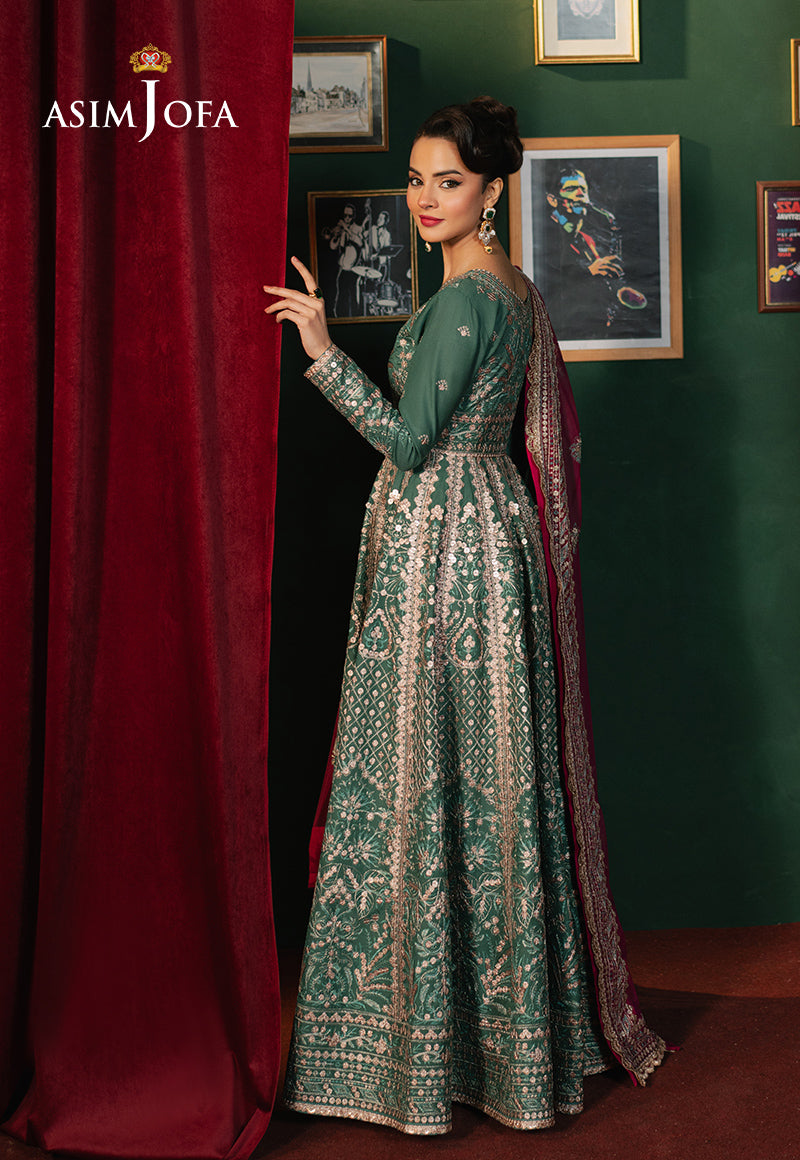 Asim Jofa Premium Festive Ajpf-31 Embroidered Lawn Silk 3 Pcs
