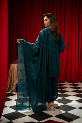 Freesia By Zouj 3 Piece Festive Edit-Emerald Elan