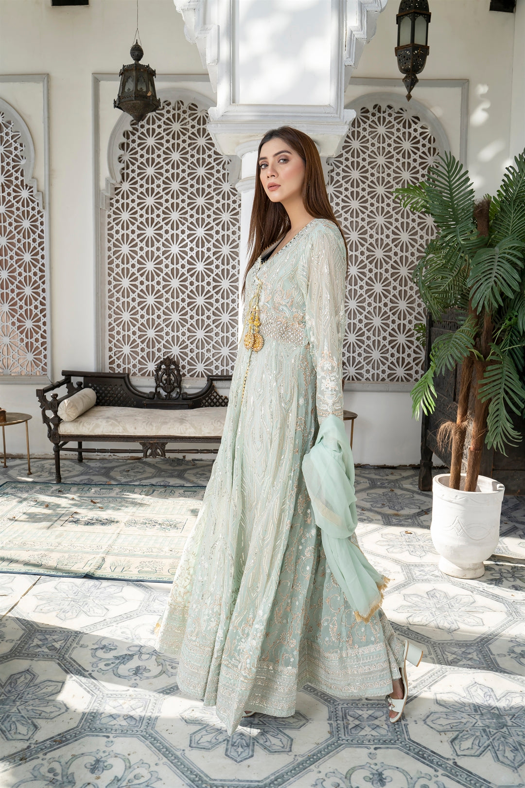 Manahils Stitched Formals Kurti 105