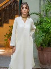 Tng By Md Solid Co Ords Collection-Mizaaj Off White