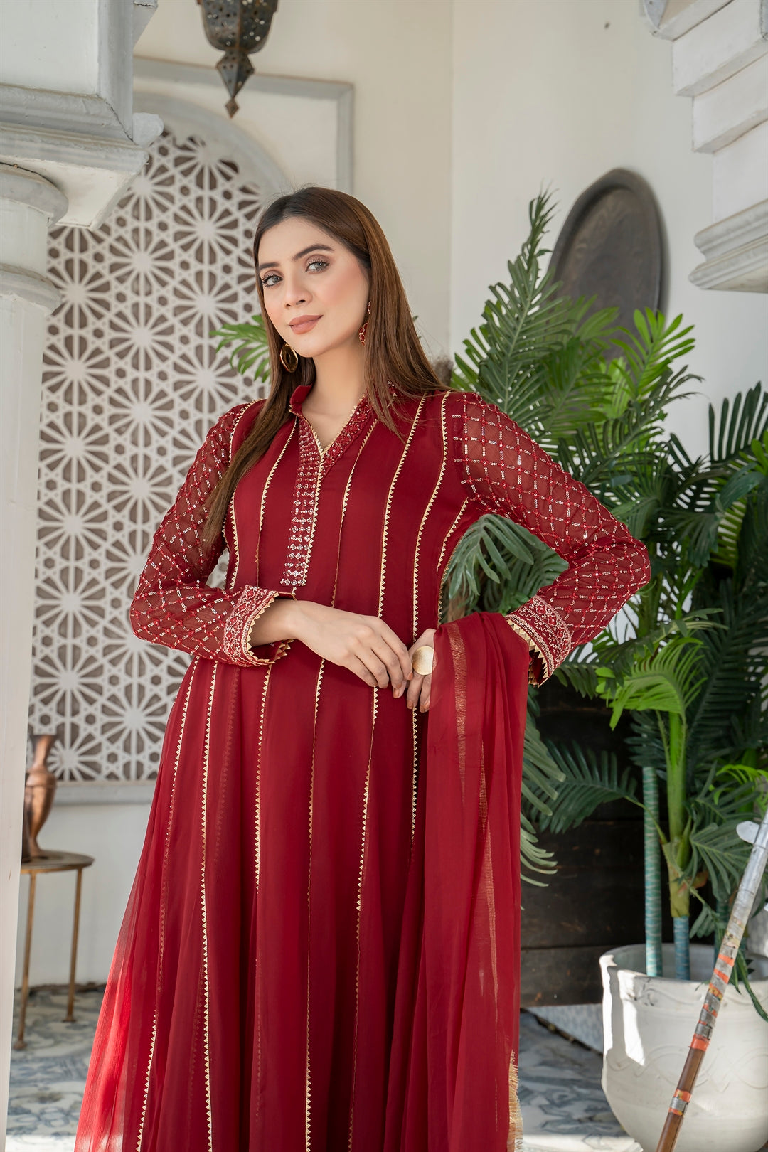 Manahils Stitched Formals Kurti 106