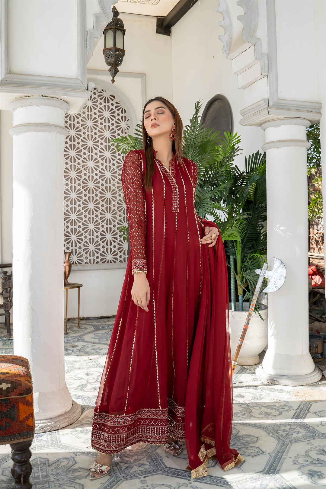 Manahils Stitched Formals Kurti 106
