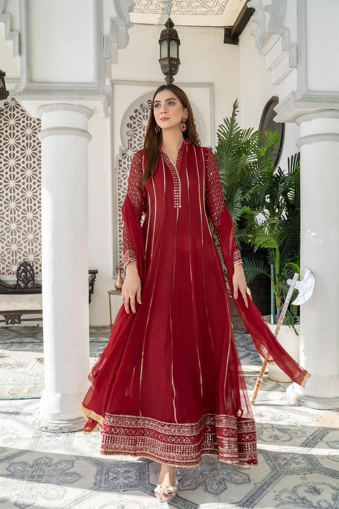 Manahils Stitched Formals Kurti 106