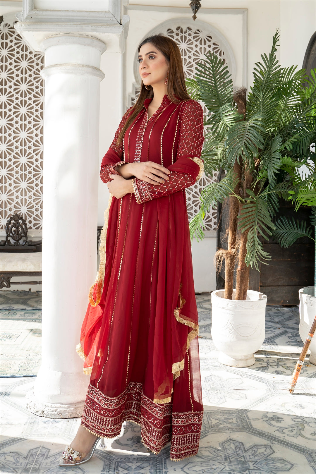 Manahils Stitched Formals Kurti 106
