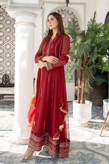 Manahils Stitched Formals Kurti 106