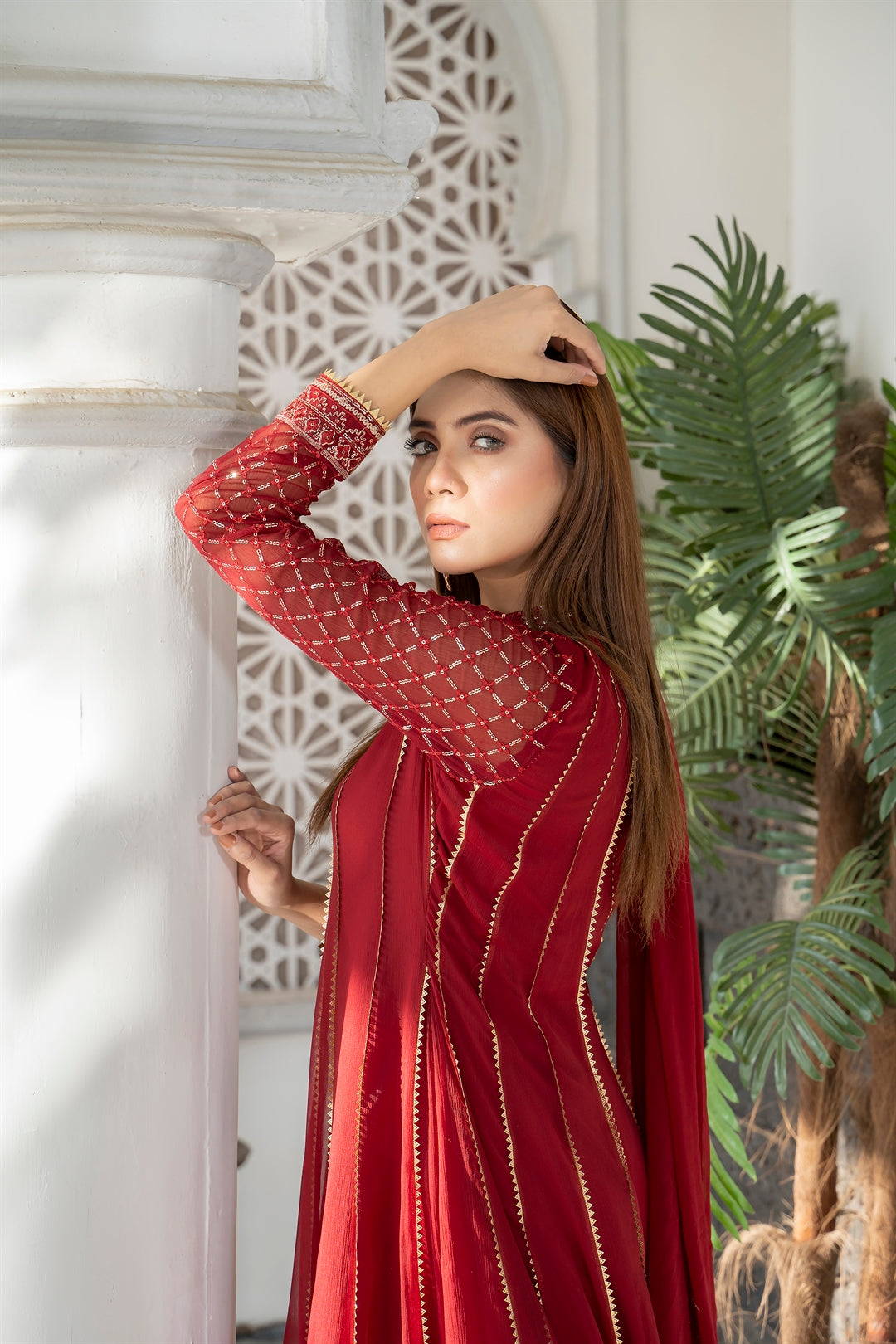 Manahils Stitched Formals Kurti 106