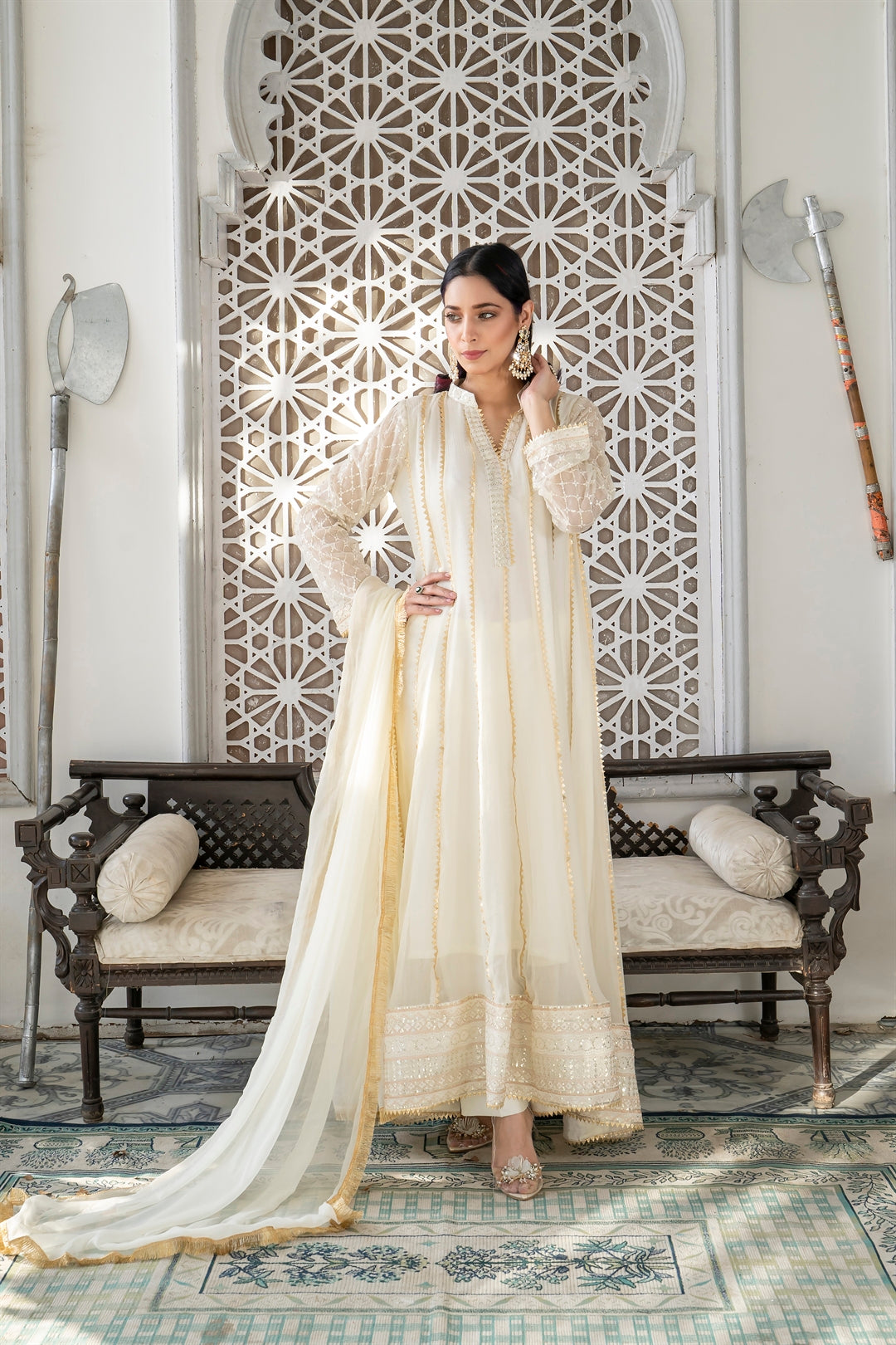 Manahils Stitched Formals Kurti 106