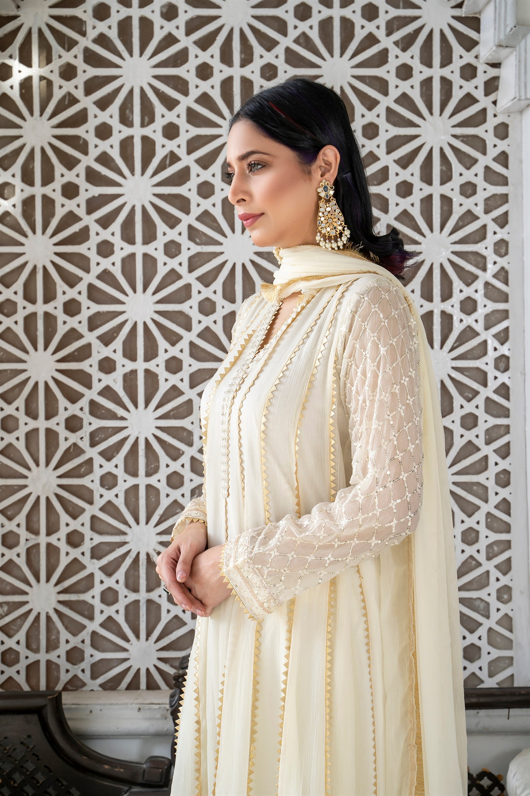 Manahils Stitched Formals Kurti 106