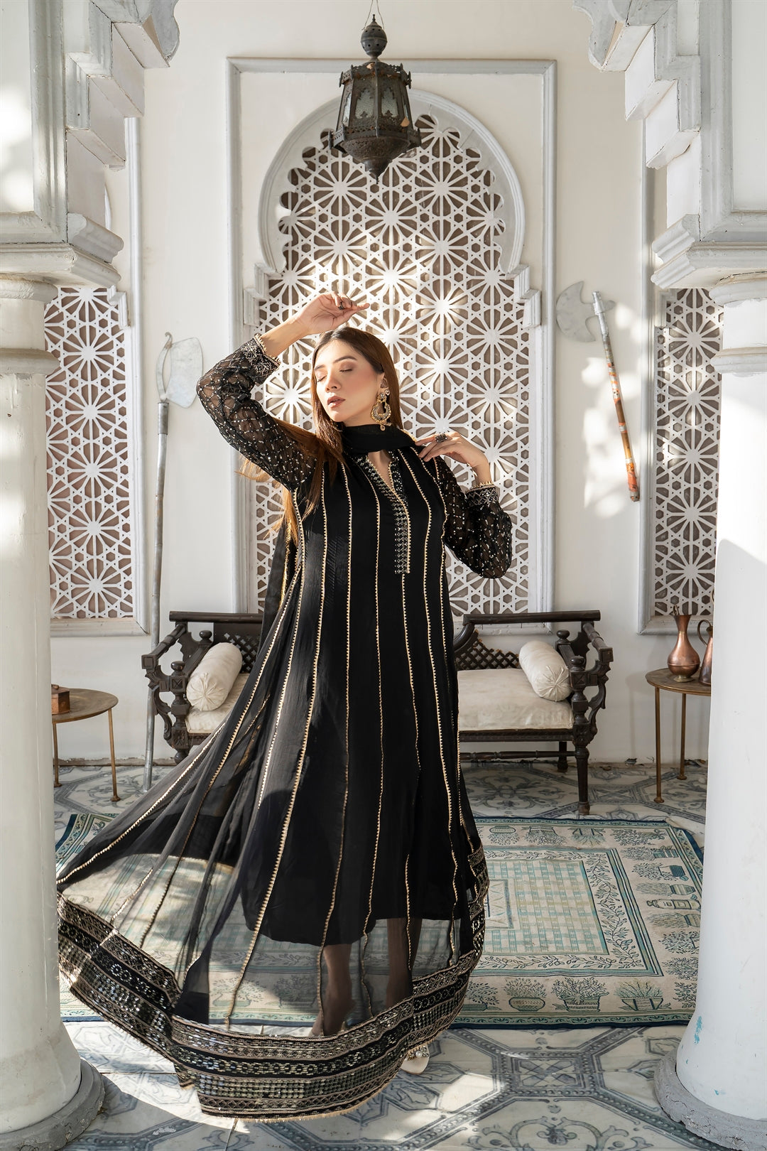 Manahils Stitched Formals Kurti 106