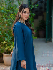 Tng By Md Solid Co Ords Collection-Leher Dark Blue