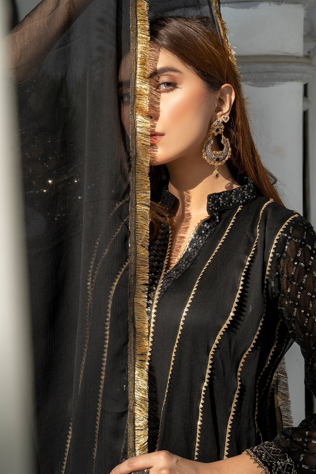 Manahils Stitched Formals Kurti 106