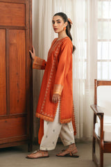 Spring Edit'25 By Mannat Clothing Stitched Collection-Rust