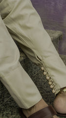 Deck Up Cuffed Shalwar Fawn