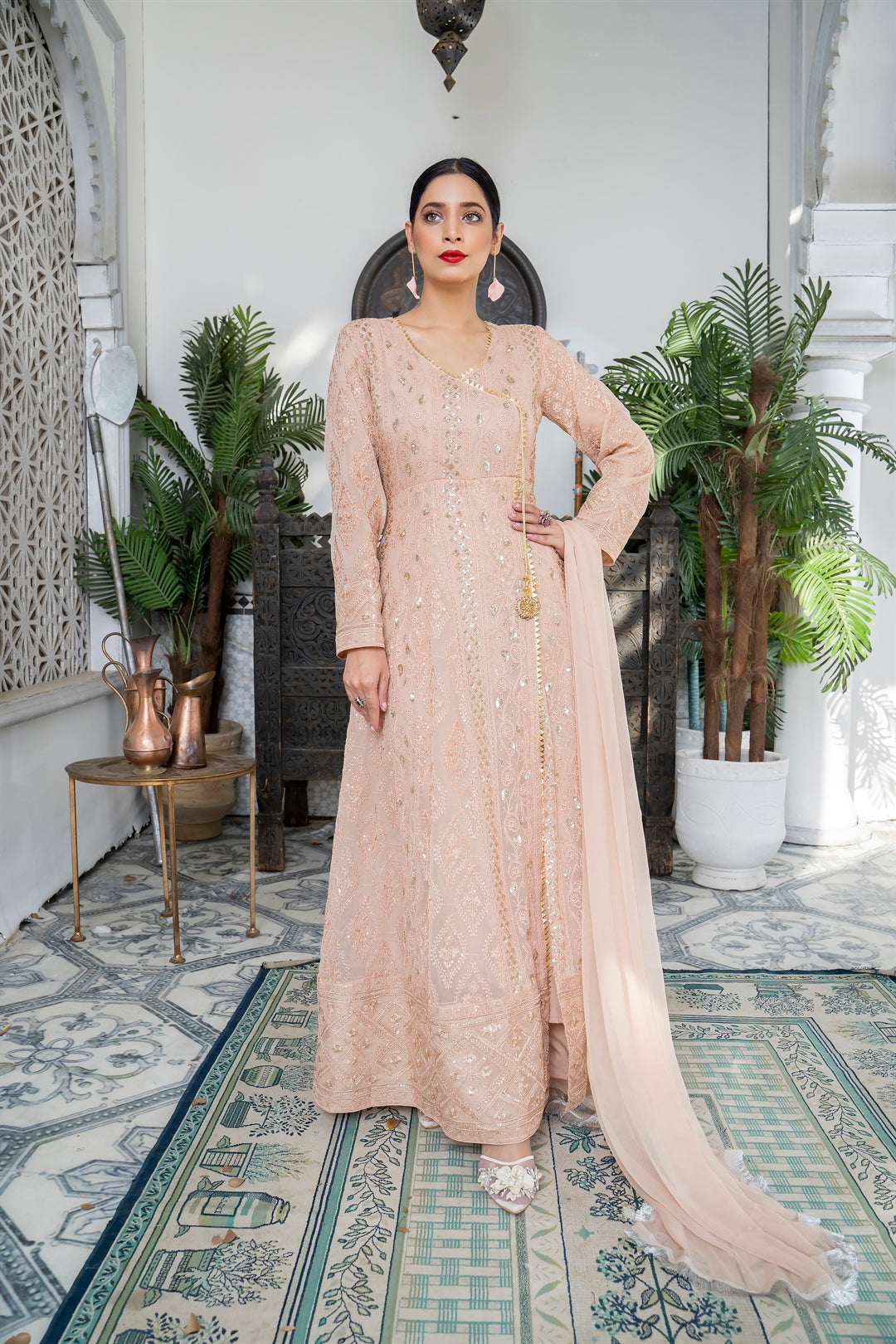 Manahils Stitched Formals Kurti 099