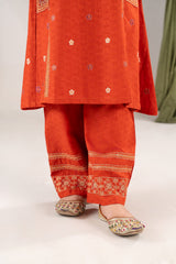 Khayat Stitched Co Ords Cambric Winter Kids Suit-Rusteez - Winter