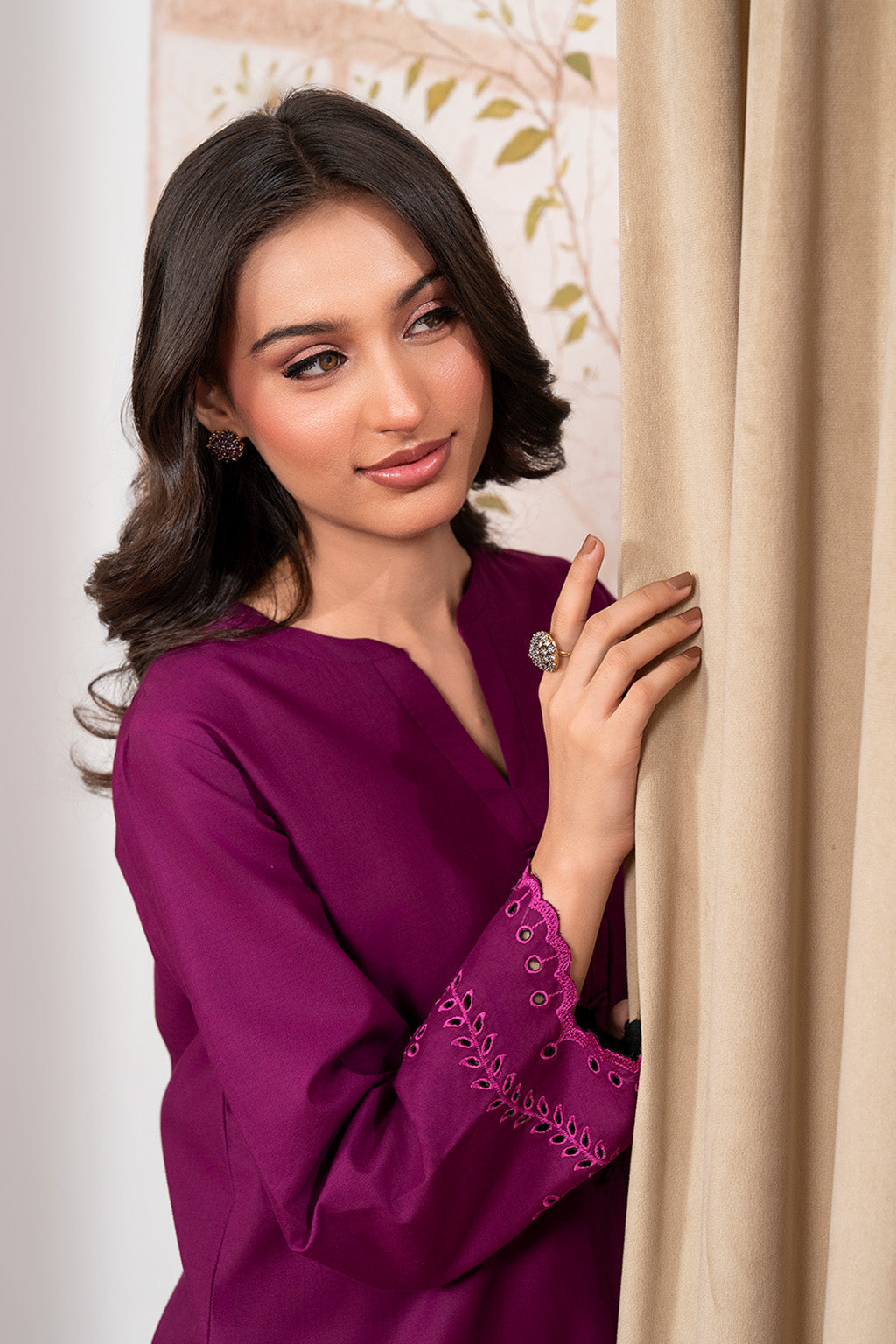 Solarie By Meeral Stitched 2 Piece Lawn Collection'2025-COR-009
