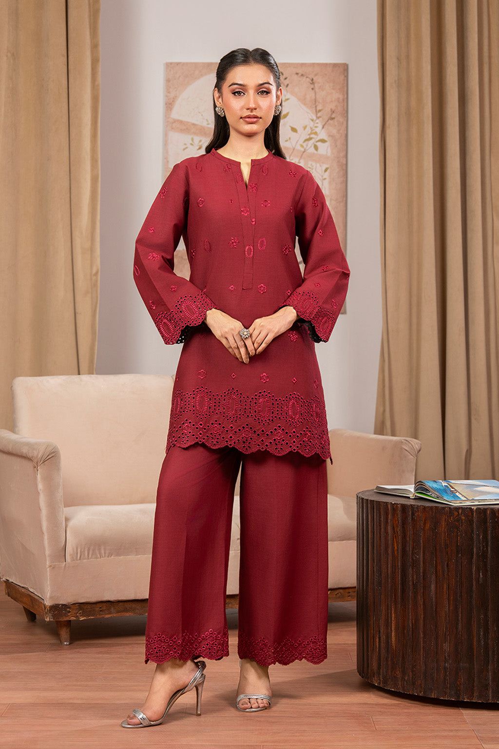 Solarie By Meeral Stitched 2 Piece Lawn Collection'2025-COR-008