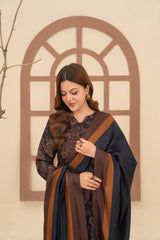 Feathers Unstitched Winter Arrivals Suit-MOCHA-FT642