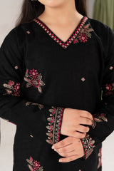 Khayat Stitched Co Ords Cambric Winter Kids Suit-Gulalai - Winter