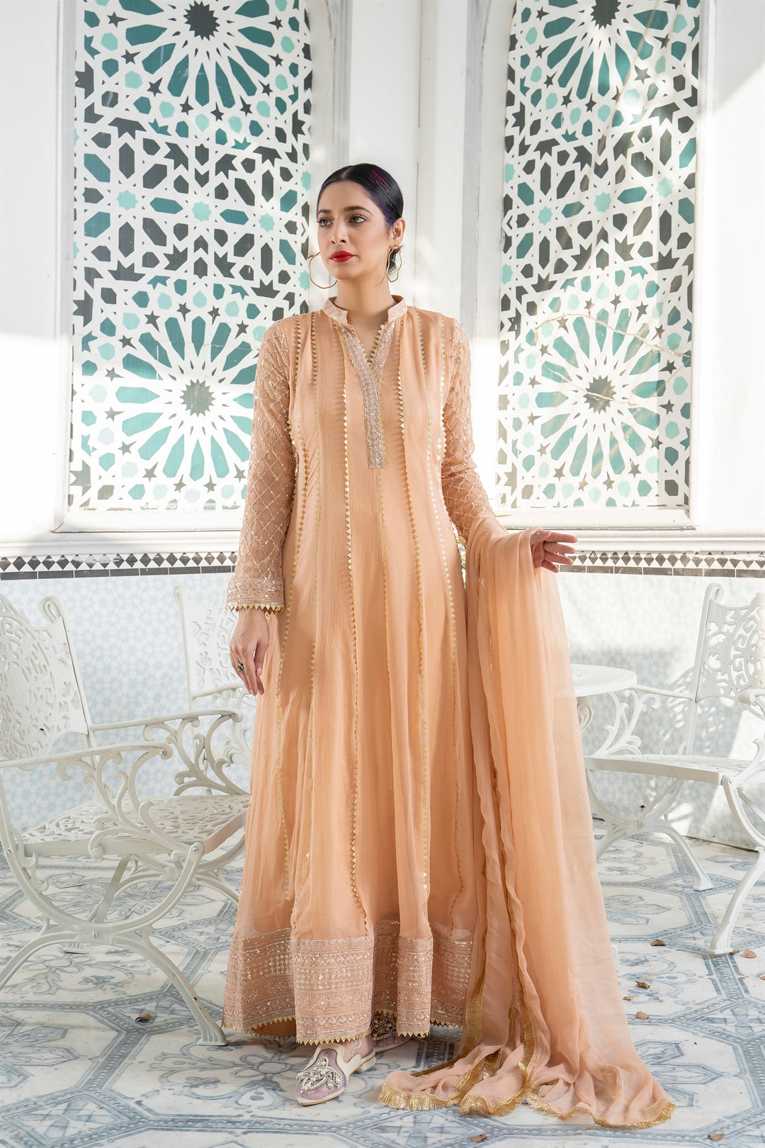 Manahils Stitched Formals Kurti 106
