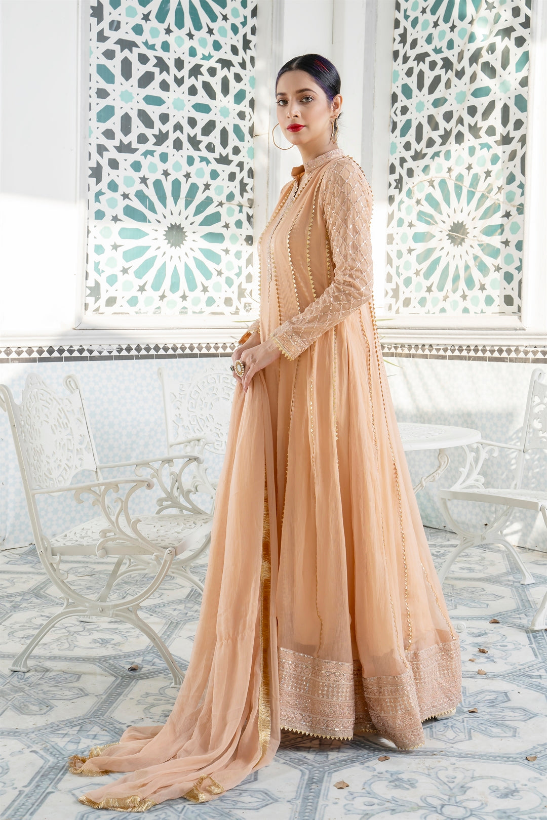 Manahils Stitched Formals Kurti 106