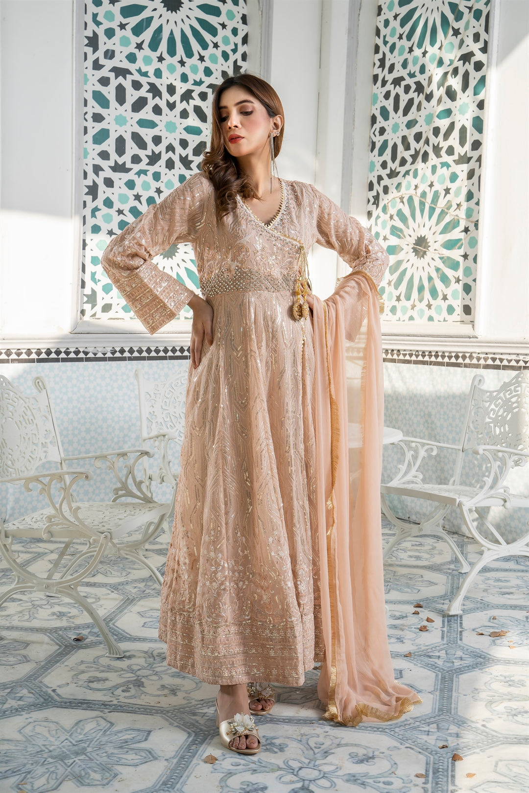 Manahils Stitched Formals Kurti 105
