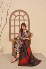 Feathers Unstitched Winter Arrivals Suit-VELIE-FT635