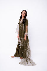 Khayat Stitched 3 Piece Kids Formals Collection'2025-RUSSET