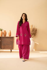 Tiraz Stitched 2 Piece Summer Suit-Mehru