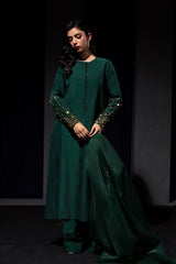 Zelina By Meeral Stitched 3 Piece Formals Collection'2025-HE-001