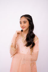 Khayat Stitched 3 Piece Formals Kids Suit-BLUSH