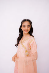 Khayat Stitched 3 Piece Formals Kids Suit-BLUSH