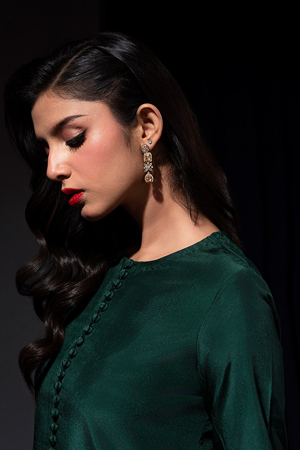 Zelina By Meeral Stitched 3 Piece Formals Collection'2025-HE-001