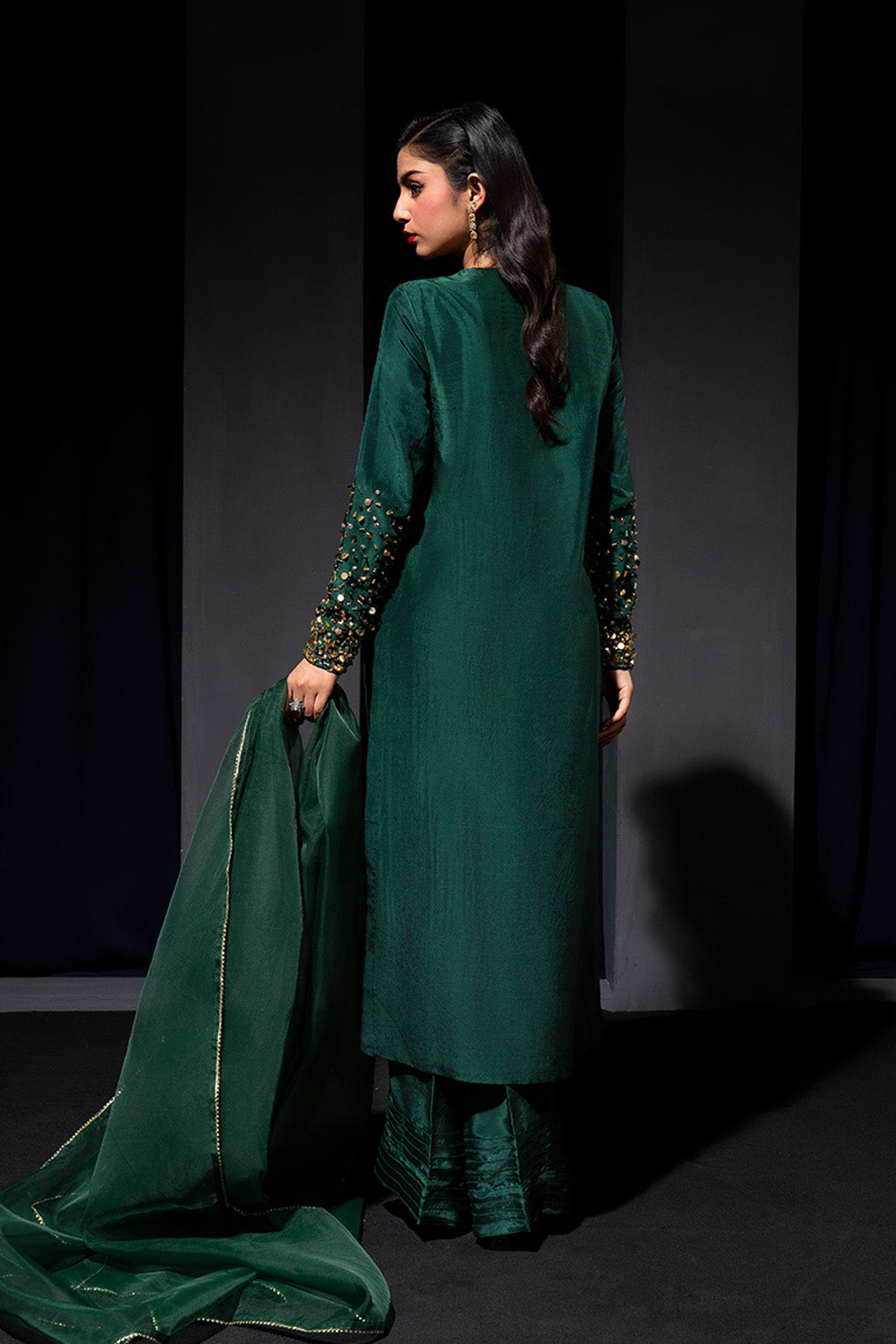 Zelina By Meeral Stitched 3 Piece Formals Collection'2025-HE-001