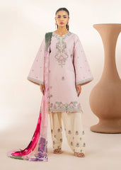 Meerak Stitched 3 Piece Emb Cotton Lawn Suit-3