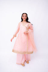 Khayat Stitched 3 Piece Formals Kids Suit-BLUSH