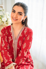Floral Fusion by Panache Apparel Stitched Collection-Garnet