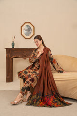 Feathers Unstitched Winter Arrivals Suit-HUSH-FT643