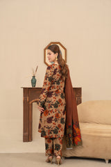 Feathers Unstitched Winter Arrivals Suit-HUSH-FT643